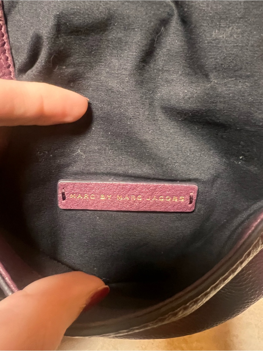 Marc by Marc Jacobs Small Crossbody Bag in Deep Burgundy - Picture 7 of 8